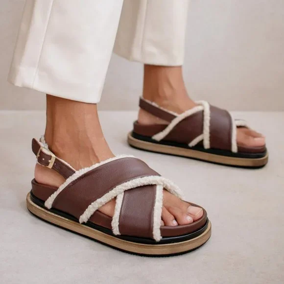 Alohas Brown Marshmallow Sandal - Picture 2 of 3